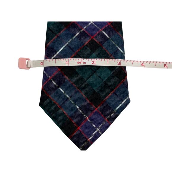 Ingles Buchan Tartan Wool Tie made in Scotland, 57" Long - Picture 6 of 7